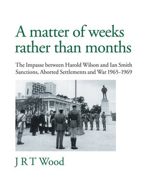 cover image of A Matter of Weeks rather than Months